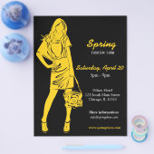 ファッション表示（黄色） チラシ (シングル)