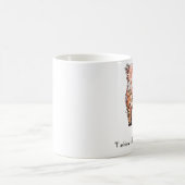 "ファッション衰退します、スタイルです永遠"は コーヒーマグカップ (中央)