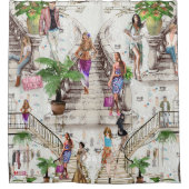 ファッション設計者 シャワーカーテン (正面)