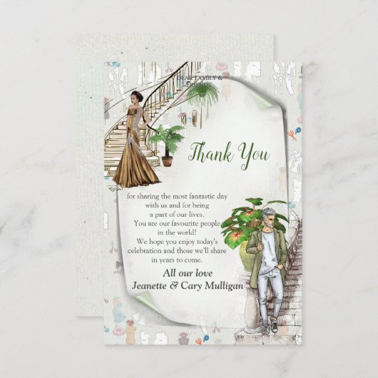 ファッション設計者 出欠カード (正面/裏面)