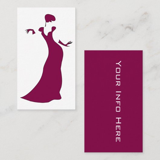 ファッション設計者 名刺 (正面/裏面)