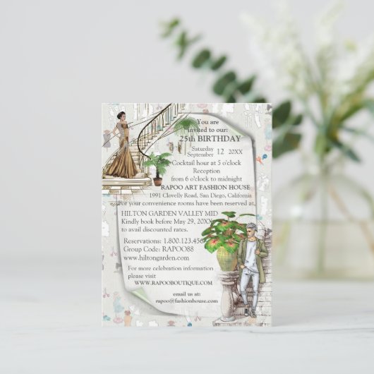 ファッション設計者 案内ポストカード (スタンド正面)