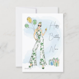 ファッション誕生日カード カード