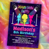 ファッション誕生日パーティーを表示 招待状