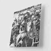 ファッション警報はSchuylervilleに勝ちます スクエア壁時計 (傾斜)