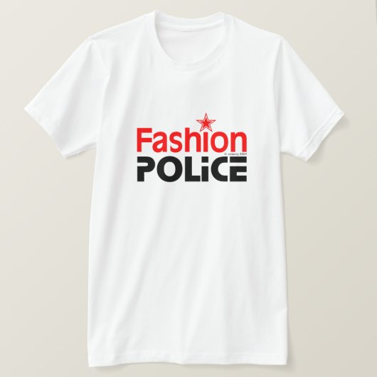 ファッション警察 – カスタマイズ Tシャツ (デザイン正面)