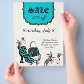 ファッション財布靴ゼブラヒョウ販売 チラシ (手)