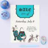 ファッション財布靴ゼブラヒョウ販売 チラシ (シングル)