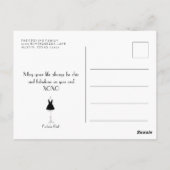 ファッション金髪の少女 ポストカード (裏面)