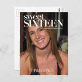 ファッション雑誌写真Sweet sixteenパーティー感謝してい ポストカード (正面/裏面)