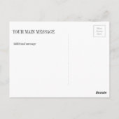 ファッション雑誌写真Sweet sixteenパーティー感謝してい ポストカード (裏面)