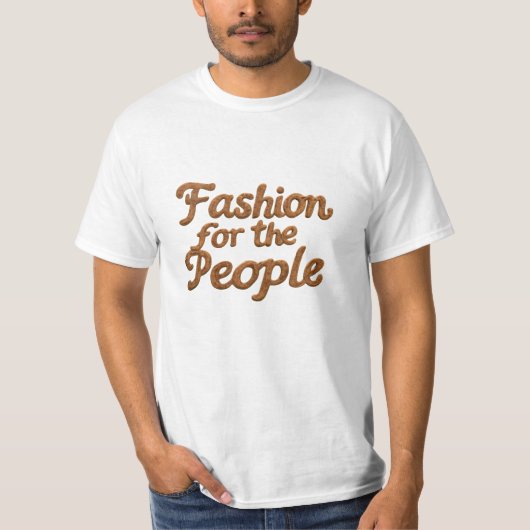 ファッション革命: Peopleデザイン Tシャツ (正面)