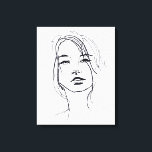 ファッション顔イラストレーション キャンバスプリント<br><div class="desc">一緒にクラスを組むつもりか?この素敵なファッション顔レディはトリックを行うことができる。</div>