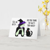 ファッション魔女 カード (黄色い花)