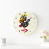 ファッション鳥 ラージ壁時計 (ホーム)