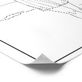 ファッション1913女性水着海水 ポスター (角)