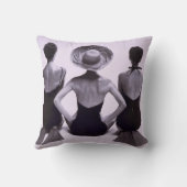 ファッション50年代の水着の写真 クッション (裏面)