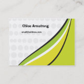 ファッション(ぽっちゃりした) 名刺 (裏面)