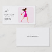 ファッション、イラストレーションを含むスタイリストの名刺 名刺 (正面/裏面)