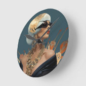 ファッション – エスク#1 ラウンド壁時計 (傾斜)