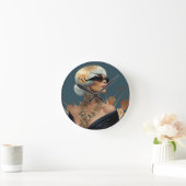 ファッション – エスク#1 ラウンド壁時計 (ホーム)