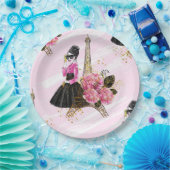 ファッション ガーリー ペーパープレート (パーティー)