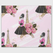 ファッション ガーリー ラッピングペーパー (フラット)