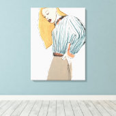 ファッション キャンバスプリント (インサイチュ (ウッドフロア))