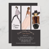 ファッション・ショーの招待状 招待状 (正面/裏面)