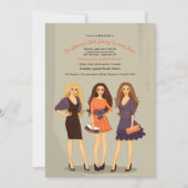 ファッション・ショーは招待状を模倣します 招待状 (正面)