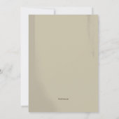 ファッション・ショーは招待状を模倣します 招待状 (裏面)