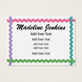 ファッション – シーパスカード/ラベル- SRF (裏面)