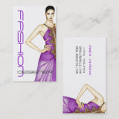 ファッション、シームストレス、改ざん名刺 名刺 (正面/裏面)