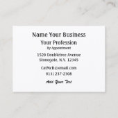 ファッション/シーメストレスカード – SRF 名刺 (裏面)