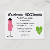 ファッション/シーメストレスカード – SRF 名刺 (裏面)