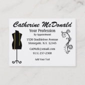 ファッション/シーメストレスカード – SRF 名刺 (裏面)