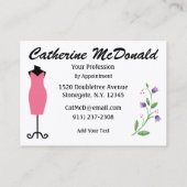 ファッション/シーメストレスカード – SRF 名刺 (裏面)