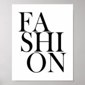 ファッション-スタイリッシュエレガントタイポグラフィ引用文 ポスター (正面)