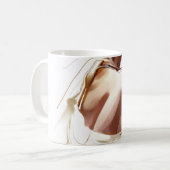 ファッション:スタイリッシュコンテンポラリーポートレート。 コーヒーマグカップ (正面左)