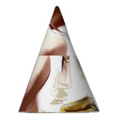 ファッション:スタイリッシュコンテンポラリーポートレート。 パーティーハット (右)