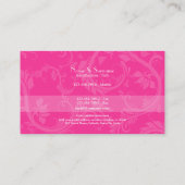 ファッション・デザイナーのスタイリストのインテリア・デザイナー 名刺 (裏面)