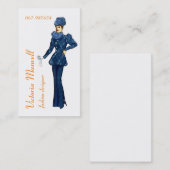 ファッション・デザイナーのスタイリストの名刺 名刺 (正面/裏面)