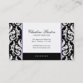 ファッション・デザイナーの名刺 名刺 (裏面)