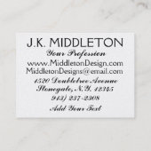 ファッション/デザイナー/シーストレス – SRF 名刺 (裏面)