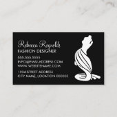 ファッション・デザイナー 名刺 (裏面)