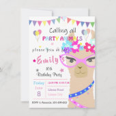 ファッション・ドラマ・ラマ 招待状 (正面)