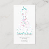 ファッション ドレス ブティック ショップ 小売業者 ブロガー 名刺 (裏面)