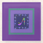 ファッション ハイ ヒール  ガラスコースター (正面)