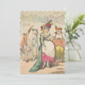 ファッション – フラット招待状サイズ12.7 cm x 17.8 cm セーブザデート (スタンド正面)