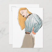 ファッション ポストカード (正面/裏面)